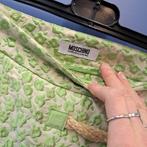 Moschino rok groen / creme voelbaar patroontje 42 L nr 45144, Groen, Maat 42/44 (L), Moschino, Ophalen of Verzenden