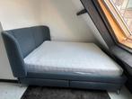 IKEA Bed met lades inclusief matras, Ophalen, Gebruikt, Blauw, Tweepersoons