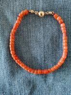 bloedkoraal gouden slot armband, Verzenden, Nieuw, Goud