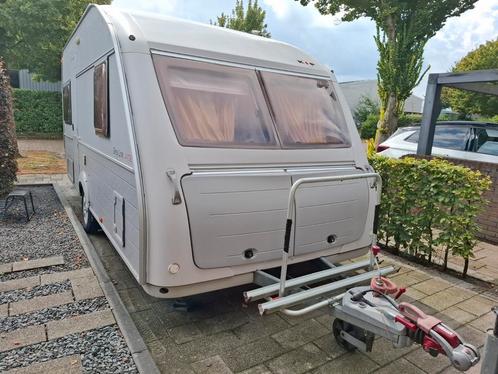 Caravan Kip Grey line 44tdb, Caravans en Kamperen, Caravans, Particulier, tot en met 4, 1000 - 1250 kg, Treinzit, Kip, Vast bed