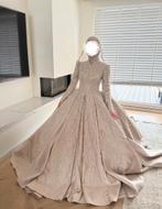 Beige hennajurk / trouwjurk, Ophalen of Verzenden, Zo goed als nieuw, Beige, Trouwjurk