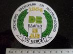 sticker sportpark recreatieoord de berckt baarlo 1984, Verzenden, Zo goed als nieuw, Bedrijf of Vereniging