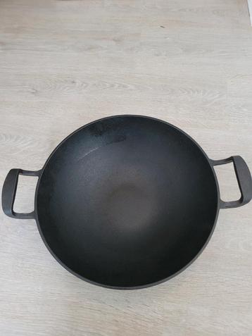 Uno Casa Gietijzeren Wokpan 33cm - Weinig Gebruikt beschikbaar voor biedingen