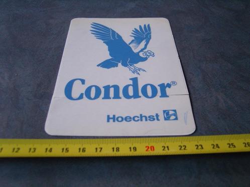 sticker transparant strip CONDOR hoechst, Verzamelen, Stickers, Zo goed als nieuw, Bedrijf of Vereniging, Ophalen
