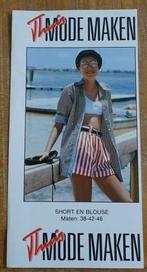 Thuis mode maken kant en klaar patroon blouse short 38/46, Verzenden, Nieuw, Vrouw, Overige merken