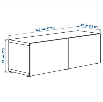 IKEA Besta Wandkast - Hoogglans Wit - afbeelding 4