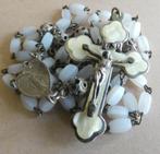 79-96 prachtige witte glas rozenkrans, Verzamelen, Ophalen of Verzenden, Zo goed als nieuw