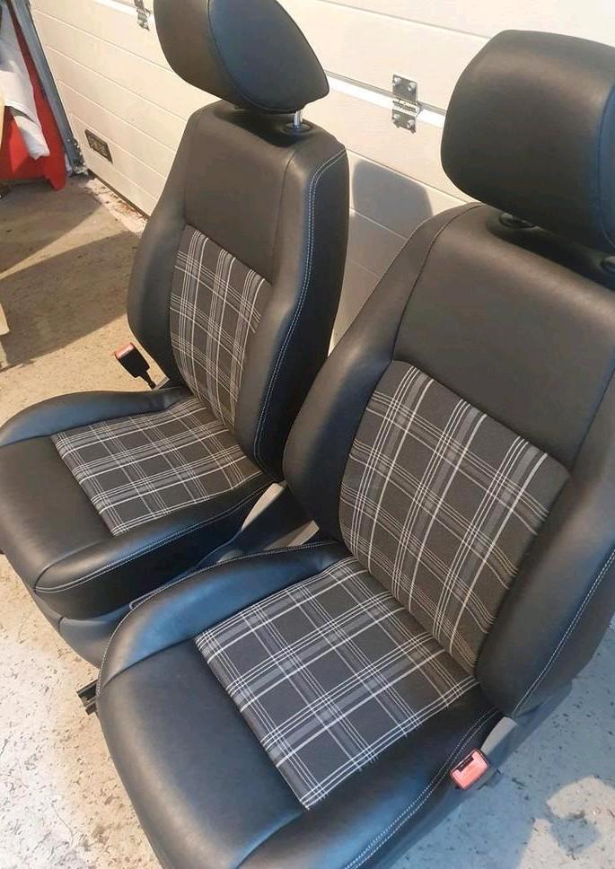 VW Caddy stoelen leder+ GTD stof Nieuw limited editon, Auto-onderdelen, Interieur en Bekleding, Volkswagen, Nieuw, Ophalen