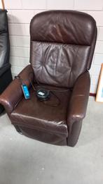 Lederen Relaxfauteuil met Massagefunctie, Gebruikt, Ophalen of Verzenden, 75 tot 100 cm, Modern
