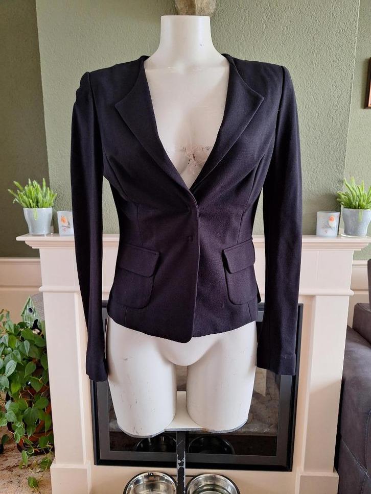 Hoss Intropia blazer zwart jasje mt 38 M in zeer nette staat, Kleding | Dames, Jasjes, Kostuums en Pakken, Zo goed als nieuw, Jasje