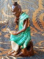 Oud Oosters beeldje van geglazuurd aardewerk 15 cm., Ophalen of Verzenden