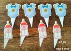 Baby jongen meisje cupcake prikker, Ophalen of Verzenden, Nieuw, Cupcakes, Versiering