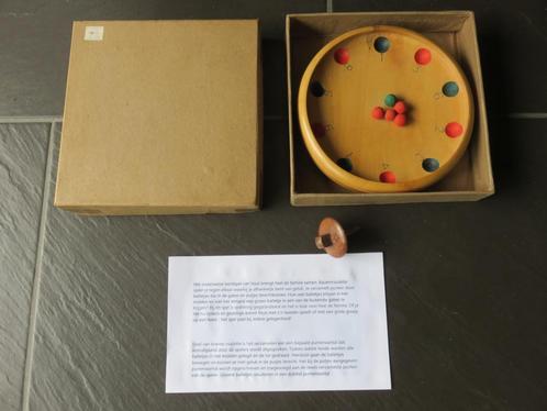 Houten roulette met 5 kraaltjes. Ca 16cm groot op pootje, Hobby en Vrije tijd, Gezelschapsspellen | Overige, Gebruikt, Ophalen of Verzenden