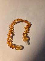 oude amber kinder armband, Verzenden, Zo goed als nieuw, Geel, Overige materialen