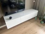 Hoogglans wit zwevende tv meubel, Huis en Inrichting, Kasten | Televisiemeubels, Ophalen, Zo goed als nieuw, 25 tot 50 cm, Minder dan 100 cm