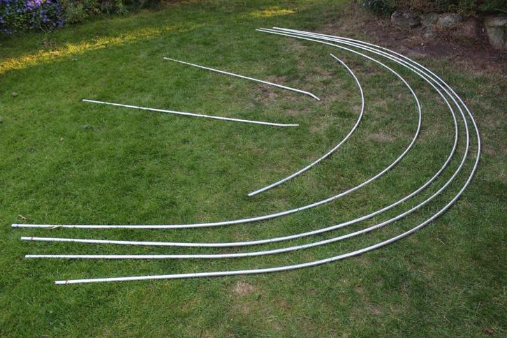 Bardani  tentstokken Aluminium  van Villa Nova, Caravans en Kamperen, Tentaccessoires, Gebruikt, Ophalen