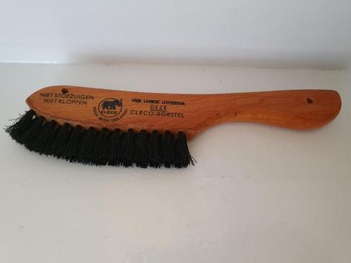 Mooie houten antieke Cleco jaren '50 borstel met tekst €5, Antiek en Kunst, Antiek | Gereedschap en Instrumenten, Ophalen of Verzenden