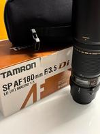 Tamron SP AF180mm F/3.5 Di Macro | Canon, Tamron, Tamron HQ, Zo goed als nieuw, Macrolens