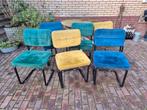 6 kleurrijke fijne stoelen (Eijerkamp), Ophalen, Gebruikt, Overige kleuren, Stof