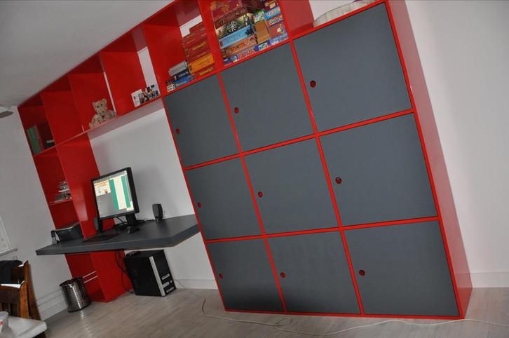 Grote kast voor onderdelen of hergebruik, Huis en Inrichting, Kasten | Boekenkasten, Gebruikt, 200 cm of meer, 50 tot 75 cm, Met deur(en)