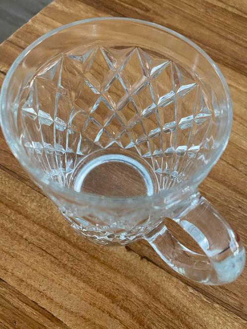 Antieke Kristallen Mok met Geslepen Patroon, Antiek en Kunst, Antiek | Glas en Kristal, Ophalen