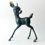 Bronzen Dierenbeeld - Hertje, Verzenden, Zo goed als nieuw, Metaal, Dierenbeeld