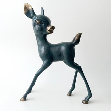 Bronzen Dierenbeeld - Hertje beschikbaar voor biedingen