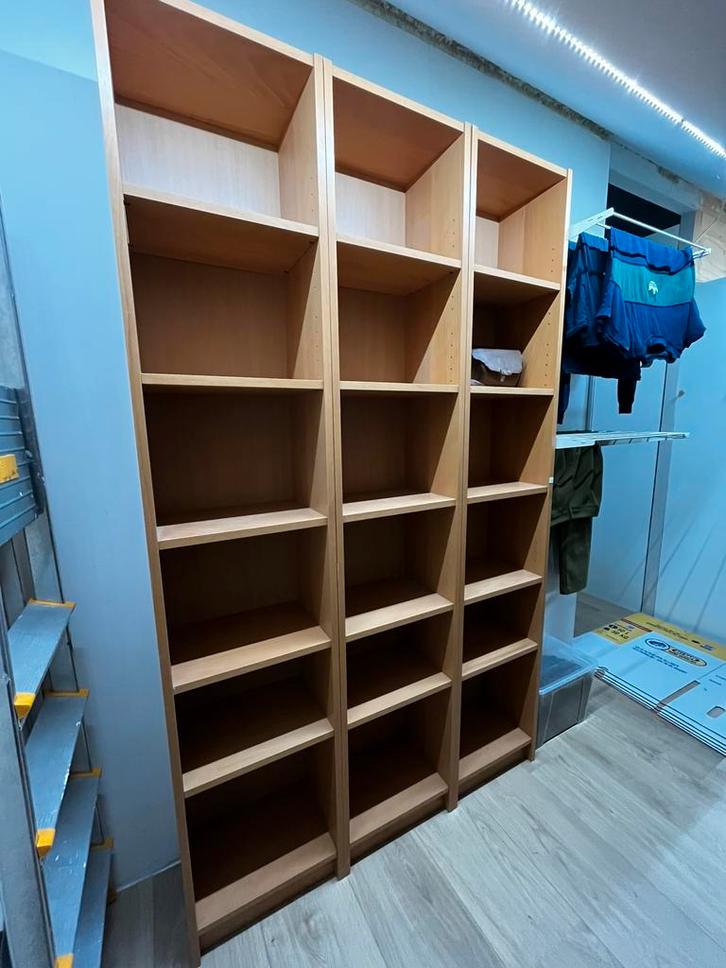 3 IKEA Billy Boekenkasten, Huis en Inrichting, Kasten | Boekenkasten, Gebruikt, 50 tot 100 cm, 200 cm of meer, 25 tot 50 cm, Met plank(en)