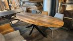 Ovale eerkamertafels mangohout. Lengte 160 tot 300 cm, Ophalen, Overige materialen, 50 tot 100 cm, Vijf personen of meer