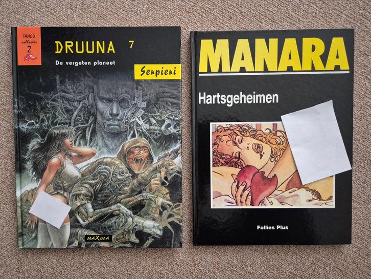 2 x H.C. van Milo Manara + DRUUNA Serpieri / in 1 koop, Boeken, Stripboeken, Nieuw, Meerdere stripboeken, Verzenden