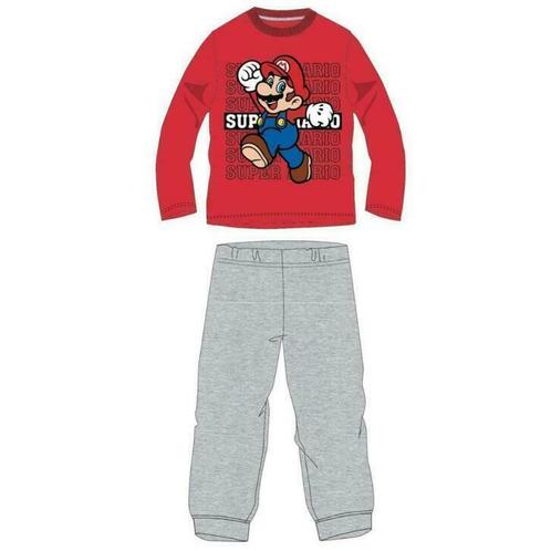 Super Mario Pyjama - Rood/Grijs - Maat 98, Kinderen en Baby's, Kinderkleding | Maat 98, Nieuw, Jongen of Meisje, Nacht- of Onderkleding