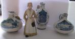 lucas bols boerin en 3 genever delfts blauwe flesjes, Ophalen of Verzenden