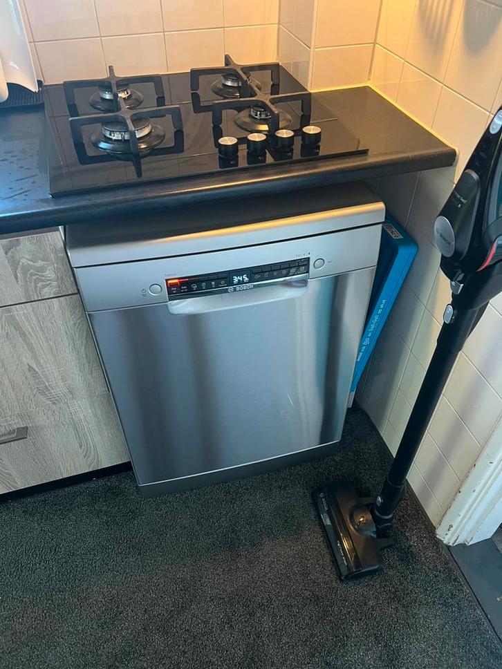 Bosch Serie 4 vaatwasser –Vrijstaand– RVS –Zo goed als nieuw, Witgoed en Apparatuur, Vaatwasmachines, Zo goed als nieuw, Ophalen of Verzenden