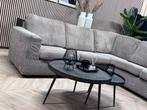UMIX Ribstof Hoekbank - Taupe / Beige - 252 x 237, Huis en Inrichting, Banken | Bankstellen, Ophalen, 250 tot 300 cm, Hoekbank
