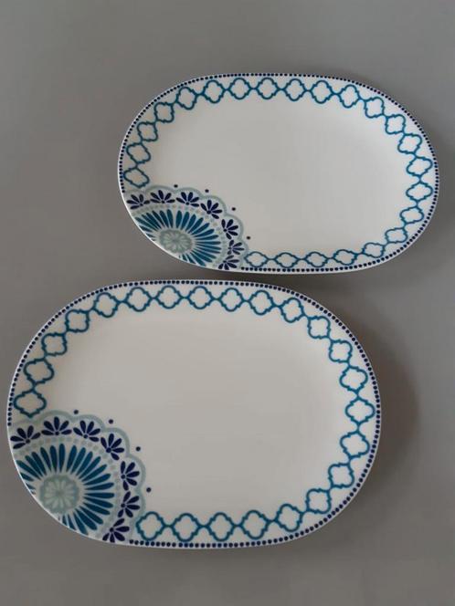 2 ovalen serveerschalen Villeroy en Boch Tea Passion Medina, Huis en Inrichting, Keuken | Servies, Zo goed als nieuw, Schaal of Schalen