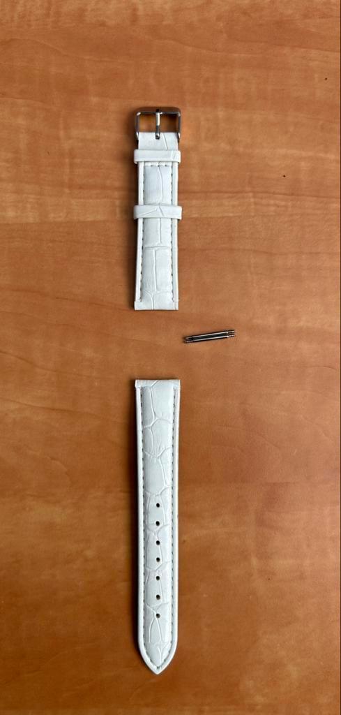 NIEUWE lederen horloge bandje Krokolook, Sieraden, Tassen en Uiterlijk, Horloges | Heren, Nieuw, Polshorloge, Overige merken, Staal