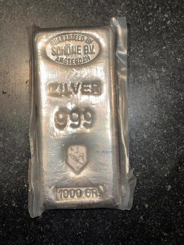 1 kilo zilverbar Schöne Amsterdam beschikbaar voor biedingen