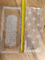 Vintage glazen serveerplanken, Ophalen of Verzenden, Gebruikt, Bord