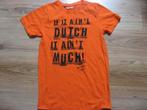 nieuw oranje t-shirt met Engelse tekst, mt 158/164, Kinderen en Baby's, Nieuw, Jongen of Meisje, Shirt of Longsleeve, Verzenden