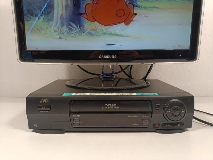 JVC HR-J466E VHS Videorecorder met Afstandsbediening, Audio, Tv en Foto, Videospelers, Gebruikt, VHS-speler of -recorder, Ophalen of Verzenden