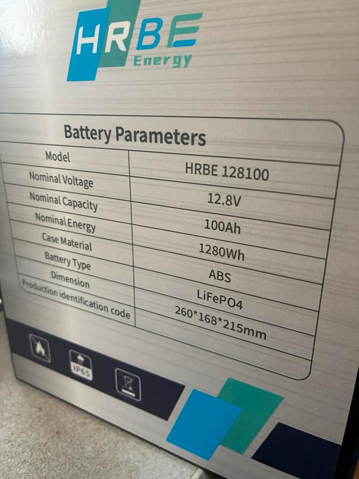 LiFePO4 Accu 12.8V 100Ah met BMS, Auto-onderdelen, Accu's en Toebehoren, Universele onderdelen, Gebruikt, Ophalen of Verzenden