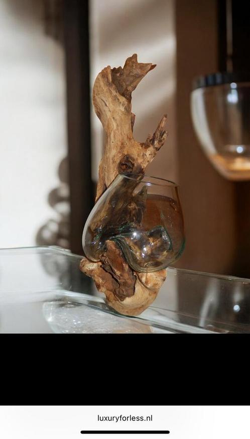 Wanddecoratie met glazen stulp, Huis en Inrichting, Woonaccessoires | Stolpen, Nieuw, Ophalen of Verzenden