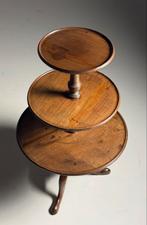Engelse Etagère tripod table mahonie 19e eeuw, Antiek en Kunst, Ophalen
