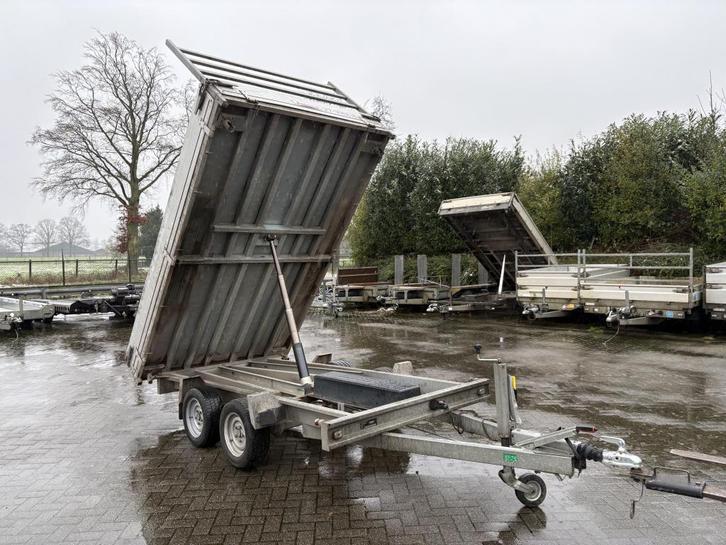 2x Anssems elektrische kipper 305x178 3000 kg 2016 aanhanger, Auto diversen, Aanhangers en Bagagewagens, Gebruikt