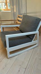 IKEA Lillberg Schommelstoel - Wit Hout, Ophalen, Gebruikt, Scandinavisch vintage design, 75 tot 100 cm