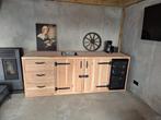 Nieuwe handgemaakte bar met koelkast en wasbak, Ophalen of Verzenden, Nieuw