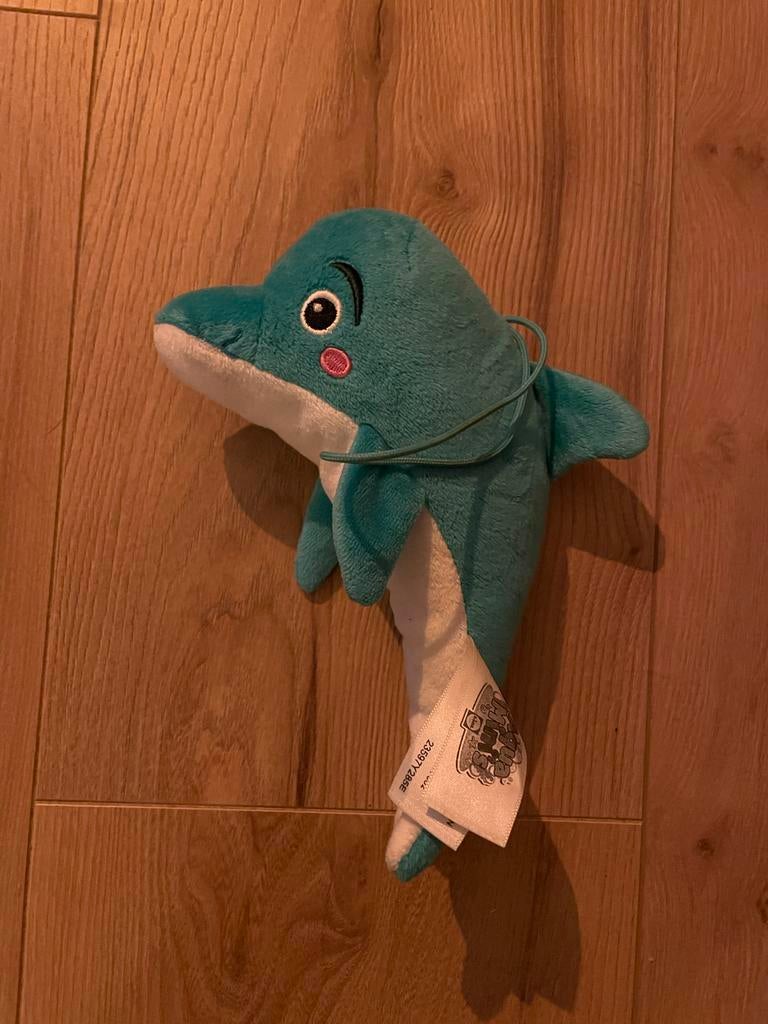 Lidl aqua mini - Schattige blauwe dolfijn knuffel, Ophalen of Verzenden, Zo goed als nieuw, Overige typen