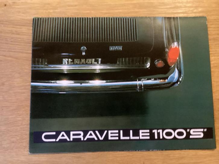 Renault Caravelle 1100 'S' Brochure met poster, Boeken, Auto's | Folders en Tijdschriften, Zo goed als nieuw, Renault, Ophalen of Verzenden