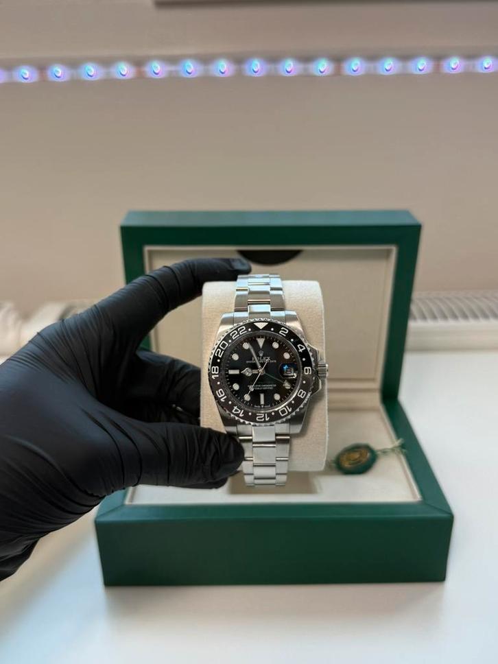 Rolex GMT Master II 40MM Bruce wayne, Sieraden, Tassen en Uiterlijk, Horloges | Dames, Nieuw, Polshorloge, Rolex, Ophalen of Verzenden