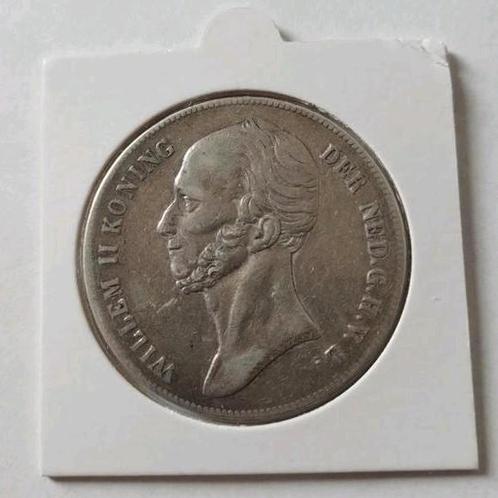 Fraaie Schaarse Rijksdaalder (of 2 1/2 Gulden) 1842 Willem I, Postzegels en Munten, Munten | Nederland, Losse munt, 2½ gulden